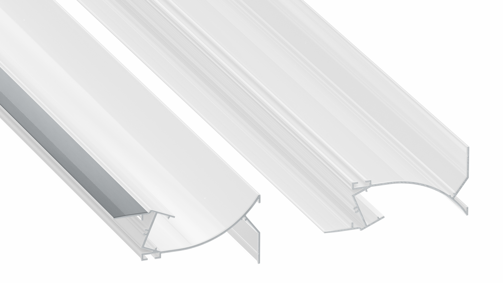 Lumines profile type X lacquered white, 6,15 m